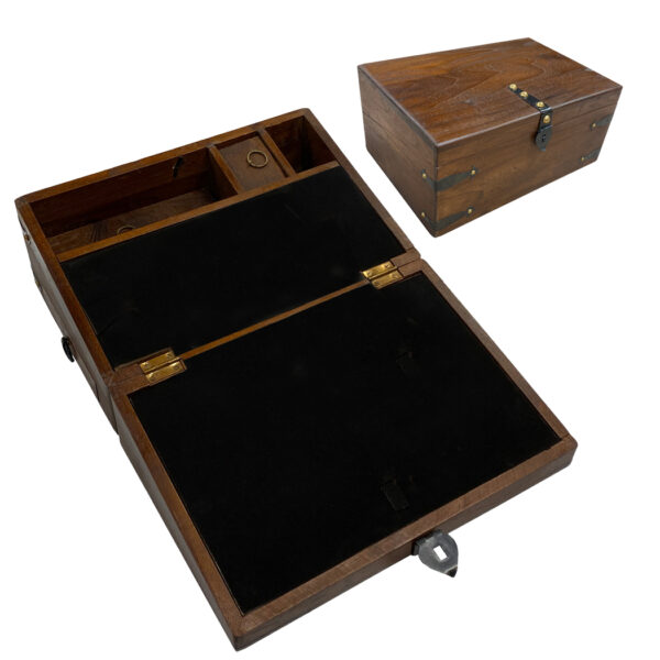 Writing Boxes & Travel Trunks Writing 12″ Wooden Writing Lap Box (Box Only)