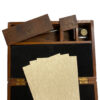 Writing Boxes & Travel Trunks Writing 12″ Wooden Writing Lap Box with Inkwell –  Ink –  Nib Pen and Paper