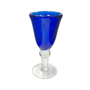Glassware Early American 6-1/2″ Hand-Blown Cobalt Blue Th ...