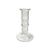 Candles/Lighting Early American 5-1/4″ Hand-Blown Clear Thick Glass Candlesticks- Set of 2