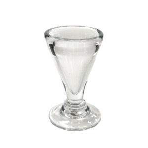 Glassware Early American 4-3/4″ Hand-Blown Clear Thick Gl ...