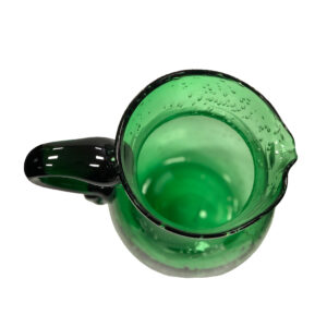 Glassware Early American 9-1/4″ Hand-Blown Green Thick Gl ...