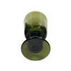 Glassware Early American 6″ Hand-Blown Dark Green Thick Glass Antique Reproduction Wine/Water Goblet