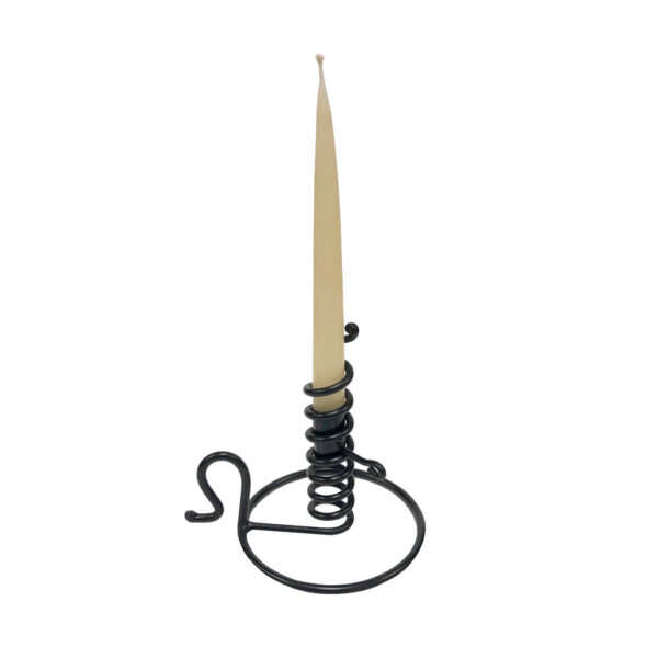 Candles/Lighting Early American 6″ Wrought Iron Spiral Courting Candle Holder- Antique Vintage Style