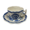 Tea Sets Teaware Mini 13-Piece Classic Floral Blue Transferware Porcelain Tea Set – Antique Reproduction