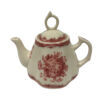 Tea Sets Teaware Mini 13-Piece Classic Floral Rose Transferware Porcelain Tea Set – Antique Reproduction