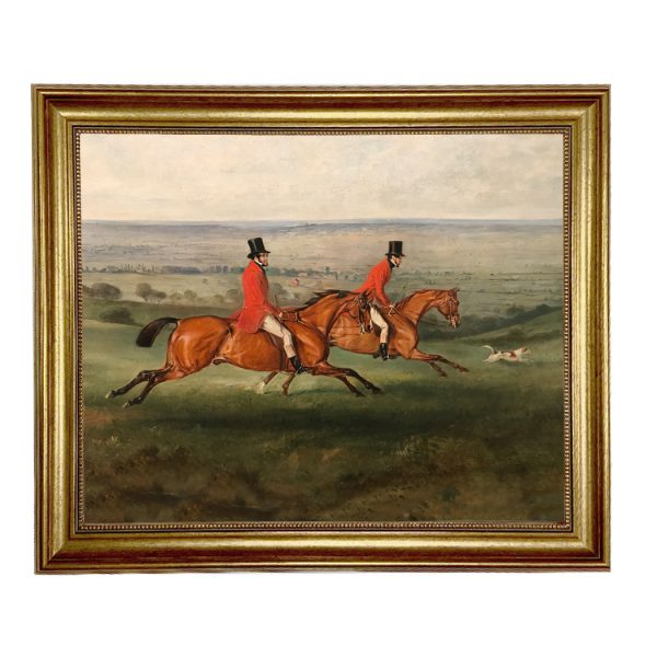 Equestrian/Fox Equestrian Across the Meadow