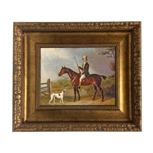 Equestrian/Fox Equestrian A Gentleman with His Hunter and Pointe ...