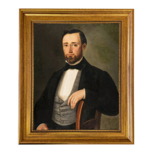 Painting Prints on Canvas Oil painting print Early Victorian Gentleman Framed Oil P ...