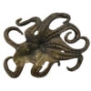 Nautical Decor & Souvenirs Animals Antiqued Brass Coated Octopus Paperweight – Antique Vintage Nautical Beach Decor