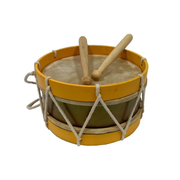 Toys Revolutionary 7-1/2″ Civil-Revolutionary War Era Wooden Marching Drum with Drum Sticks- Antique Reproduction