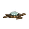 Magnifiers Sea Creatures Antiqued Brass Sea Turtle Magnifier Paper Weight with Glass Lens- Antique Vintage Style