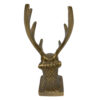 Paperweights Writing 4-1/4″ Antiqued Brass Stag Pen Holder and Paper Weight- Antique Vintage Style