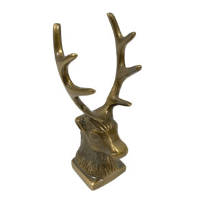 Paperweights Writing 4-1/4″ Antiqued Brass Stag Pen H ...