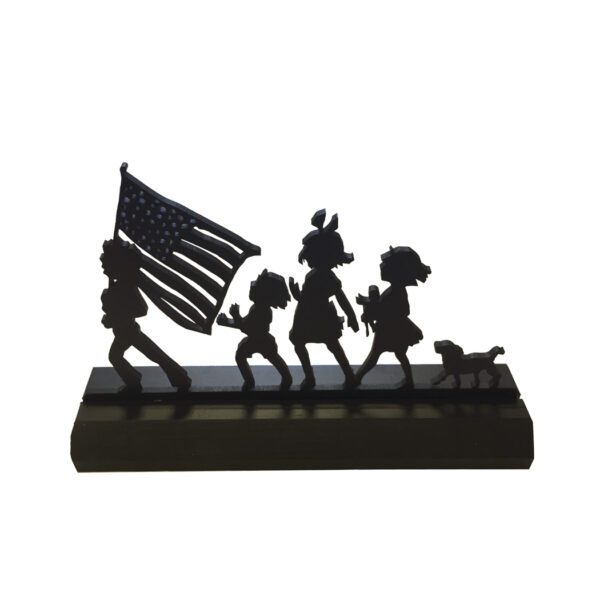 Holiday Silho Early American 7″ Fourth of July Parade Standing Silhouette Tabletop Ornament Decoration