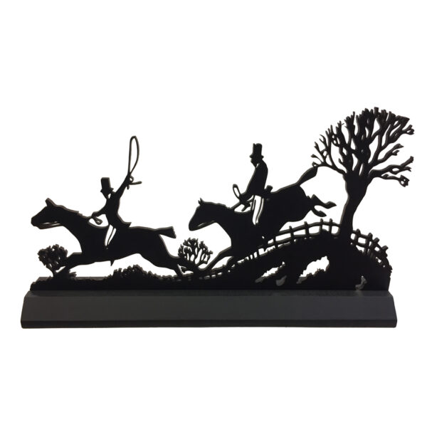 Wooden Silhouettes Equestrian 11″ Over the Fence Standing Wood Silhouette Equestrian Tabletop Ornament Decoration