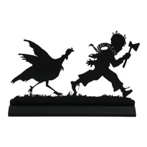 Wooden Silhouettes Animals Thanksgiving Dinner Chase Standing Woo ...