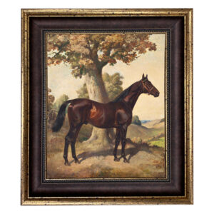 Equestrian/Fox Equestrian Ethelbruce by Lynwood Palmer Framed Oi ...
