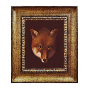 Equestrian/Fox Equestrian Sly Fox Head Framed Oil Painting Print ...