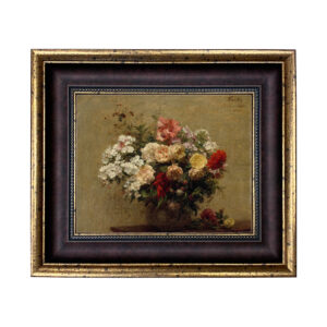 Painting Prints on Canvas Early American Summer Flowers Framed Oil Painting Pri ...