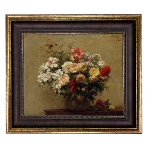 Painting Prints on Canvas Early American Summer Flowers Framed Oil Painting Pri ...