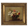 Portrait and Primitive Paintings Framed Art Summer Flowers Framed Oil Painting Print on Canvas in Antiqued Gold Frame