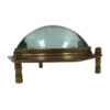 Magnifiers Writing 4″ Antiqued Brass Hexagonal Dome Desk Magnifier – Antique Vintage Style