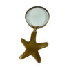Magnifiers Sea Creatures 7″ Antiqued Brass Starfish Magnifying Glass- Antique Vintage Style