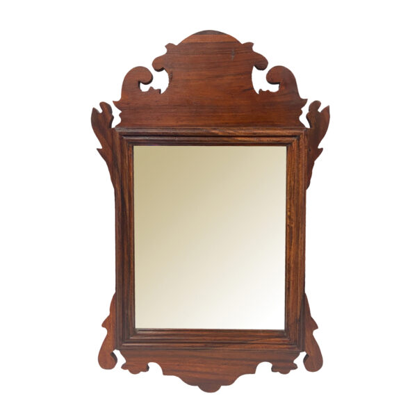 Wood Early American 19-1/2″ Wood Framed Mirror- Colonial Reproduction Antique Vintage Style