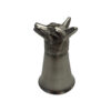 Drinkware & Plates Equestrian Pewter-Plated Fox Head Stirrup Cup –  Jigger –  Shot Glass- Antique Vintage Style