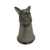 Bar Accessories Equestrian Pewter-Plated Fox Head Stirrup Cup –  Jigger –  Shot Glass- Antique Vintage Style