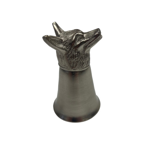 Drinkware & Plates Equestrian Pewter-Plated Fox Head Stirrup Cup –  Jigger –  Shot Glass- Antique Vintage Style