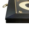 Framed Silhouette Revolutionary/Civil War Mary Lincoln Cloth Silhouette with Oval Matte and Black Frame with Gold Trim- 5″ x 7″ Framed to 7″ x 9″