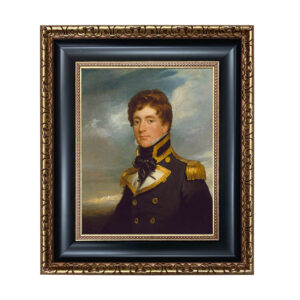 Nautical Nautical English Naval Officer Framed Oil Paint ...