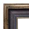 Farm/Pastoral Farm Winter in the Country Framed Oil Painting Print on Canvas in Wide Brown and Antiqued Gold Frame- 16″ x 20″ Framed to 21-1/2″ x 25-1/2″