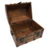 Trunks Pirate 11-3/4″ Authentic Pirate Loot Chest Antique Reproduction in Mango  and  Teak Wood