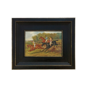 Equestrian/Fox Equestrian Steeplechase by Alfred Wheeler Framed  ...