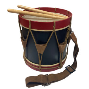 Toys & Games Revolutionary/Civil War 16″ Civil-Revolutionary War Style Red and Blue Wooden Marching Drum with Drum Sticks and Strap- Antique Reproduction