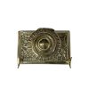 Inkwells Writing 5″ Brass Inkwell Pen Holder with Bone Nib Pen and Ink Powder- Antique Vintage Style