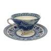 Teaware Teaware 16″ Liberty Blue Transferware Porcelain Tea Set with Tray – Antique Reproduction