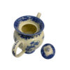 Tea Sets Teaware 7-3/4″ Pagoda Blue Transferware Porcelain 46-oz. Teapot – Antique Reproduction
