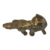 Lodge & Equestrian Decor Animals 4-1/4″ Antiqued Brass Sly Fox Paperweight Tabletop Decor