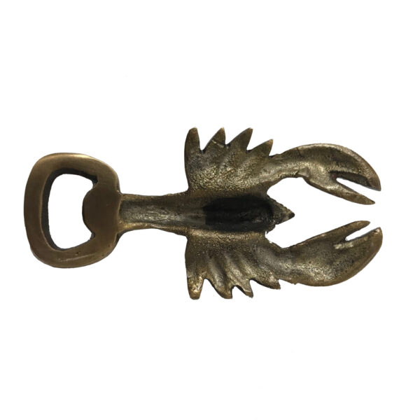 Nautical Decor & Souvenirs Nautical 4″ Antiqued Brass Lobster Bottle Opener- Antique Vintage Style