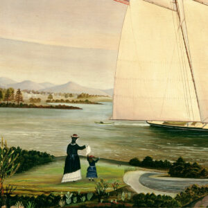 Nautical Nautical American Schooner Oil Painting Print o ...