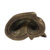 Lodge & Equestrian Decor Animals 2-1/2″ Antiqued Brass Sleeping Fox Paperweight Tabletop Lodge Cabin Decor