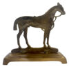 Lodge & Equestrian Decor Equestrian 9″ Antiqued Brass Horse Door Stopper- Antique Vintage Style
