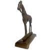 Lodge & Equestrian Decor Equestrian 9″ Antiqued Brass Horse Door Stopper- Antique Vintage Style