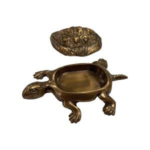 Decorative Boxes Animals 4-1/4″ Antiqued Brass Turtle Box ...