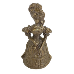 Decor Early American 5″ Antiqued Brass Colonial Lady  ...