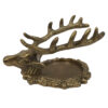 Inkwells Writing 6-1/2″ Antiqued Solid Brass Stag Inkwell Stand/Pen Holder Set – Antique Vintage Style